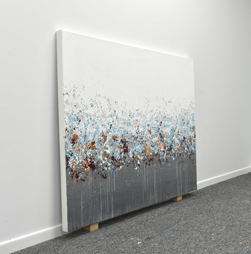 Sprinkled Landscape by Lisa Carney |  Side View of Artwork 