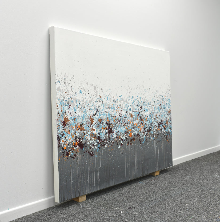 Sprinkled Landscape by Lisa Carney |  Side View of Artwork 