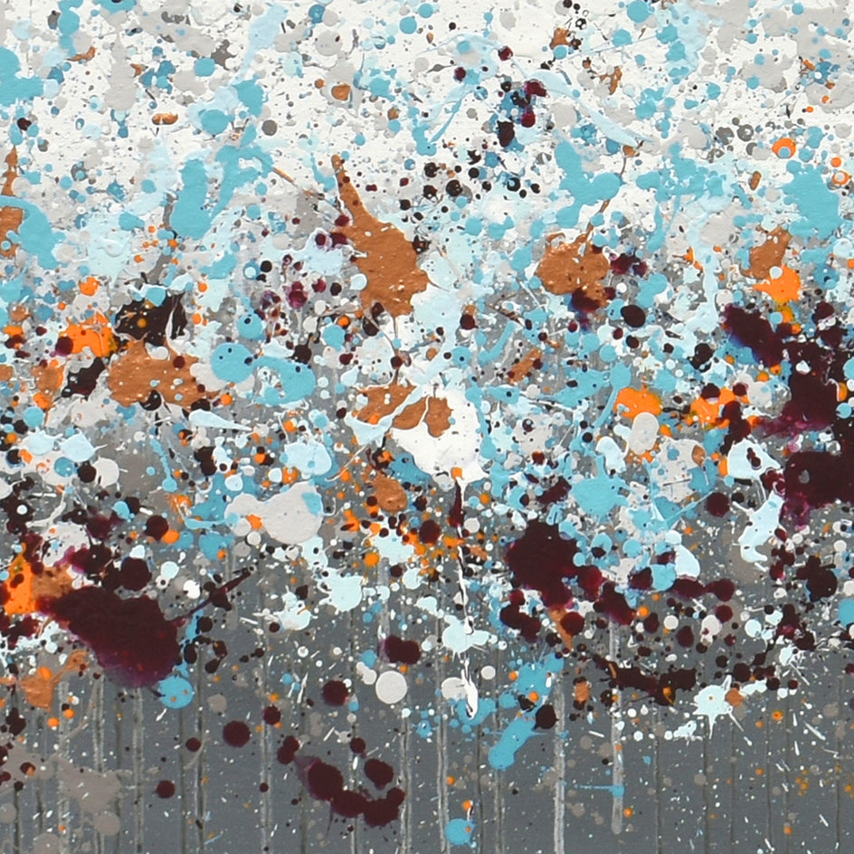 Sprinkled Landscape by Lisa Carney |  Closeup View of Artwork 