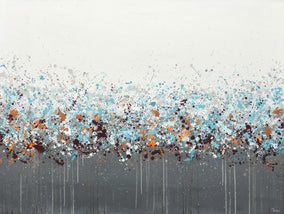 Original art for sale at UGallery.com | Sprinkled Landscape by Lisa Carney | $2,550 | acrylic painting | 36' h x 48' w