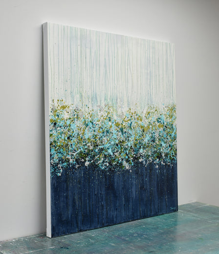Tropicana by Lisa Carney |  Side View of Artwork 