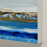 Original art for sale at UGallery.com | Winter Coast by Lisa Carney | $650 | acrylic painting | 16' h x 16' w | thumbnail 4