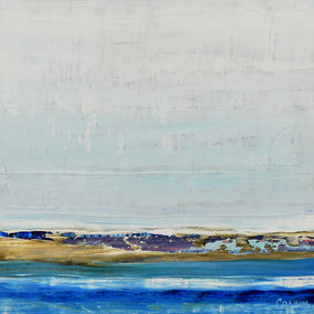 acrylic painting by Lisa Carney titled Winter Coast