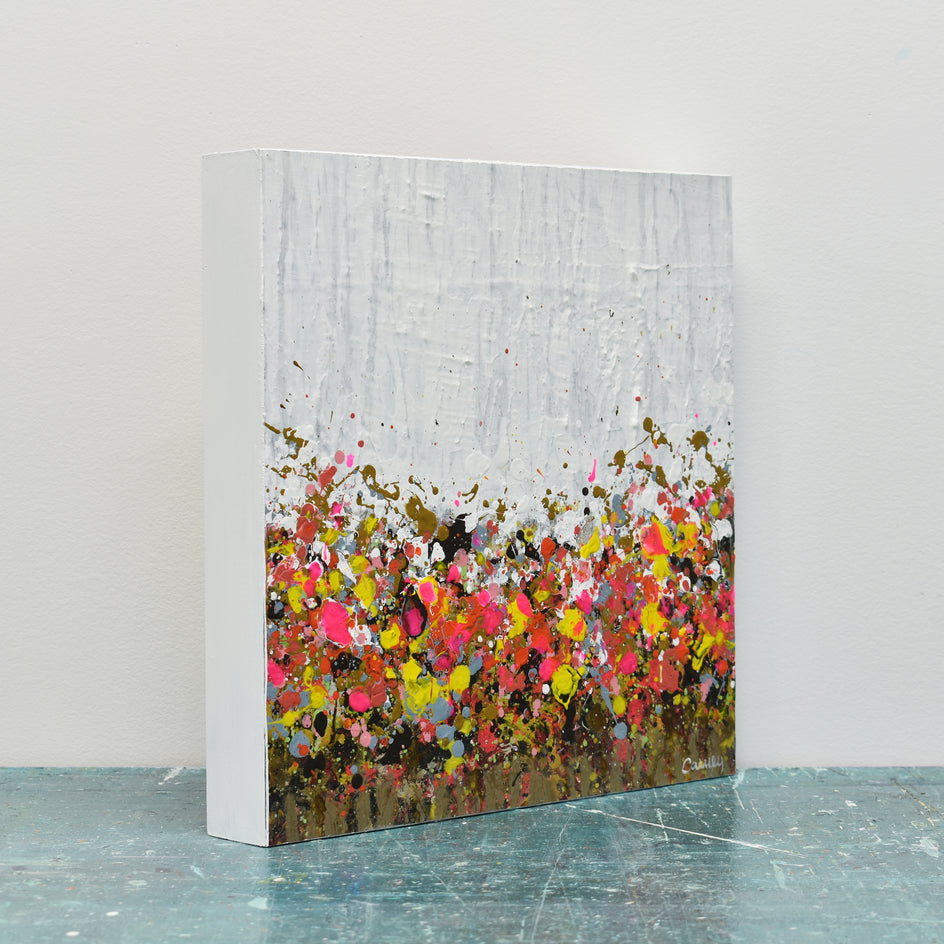 Winterberry by Lisa Carney |  Side View of Artwork 