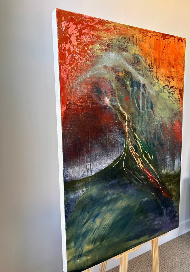 A Rescue Call by Lisa Crosby |  Side View of Artwork 