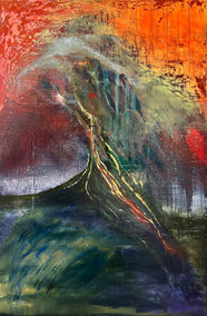 oil painting by Lisa Crosby titled A Rescue Call