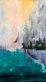 Original art for sale at UGallery.com | Beginnings at Kalalau by Lisa Crosby | $7,175 | oil painting | 84' h x 48' w | thumbnail 1