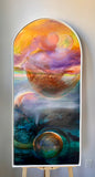 Original art for sale at UGallery.com | Heaven Touches Kawela: 3 by Lisa Crosby | $2,100 | oil painting | 46.5' h x 22' w | thumbnail 3