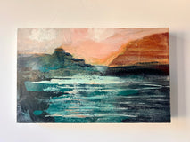 Original art for sale at UGallery.com | Lake Dream by Lisa Crosby | $375 | oil painting | 10' h x 16' w | thumbnail 3