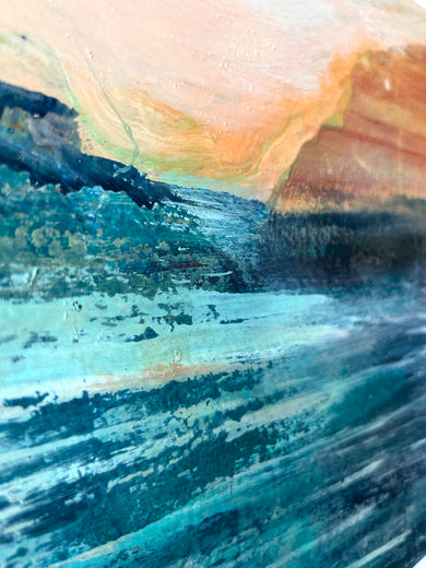 Lake Dream by Lisa Crosby |   Closeup View of Artwork 