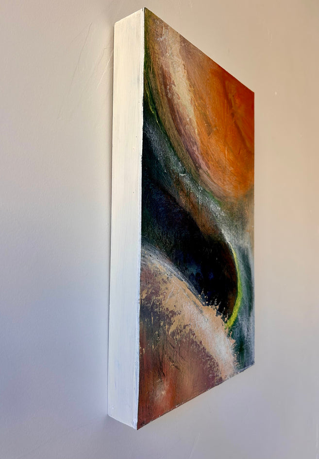 Space Between by Lisa Crosby |  Side View of Artwork 