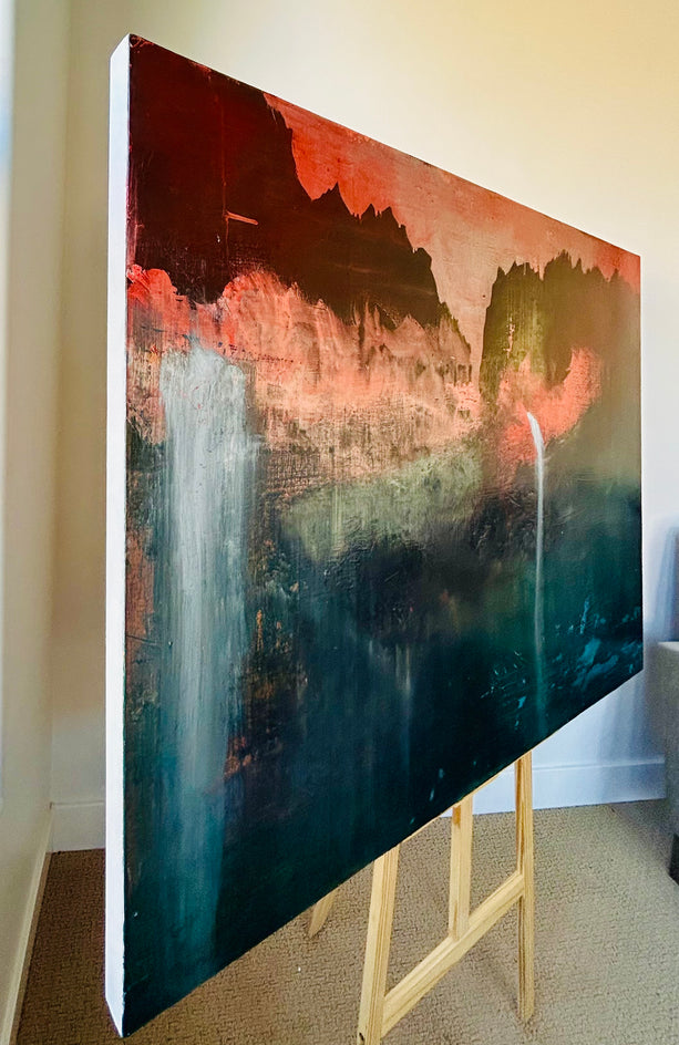 Unlikely Refresh by Lisa Crosby |  Side View of Artwork 