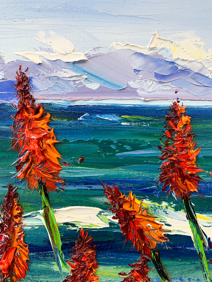 A Day in the Bay by Lisa Elley |  Closeup View of Artwork 