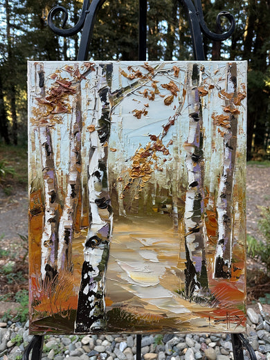 Autumn Sienna Glow by Lisa Elley |  Context View of Artwork 