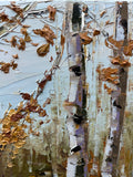 Original art for sale at UGallery.com | Autumn Sienna Glow by Lisa Elley | $800 | oil painting | 20' h x 16' w | thumbnail 4