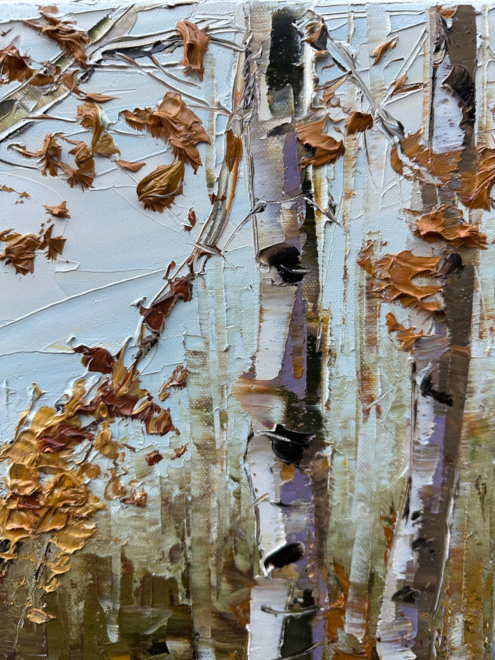Autumn Sienna Glow by Lisa Elley |  Closeup View of Artwork 