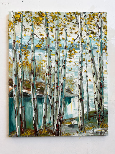 Azure Forest Dream by Lisa Elley |  Context View of Artwork 