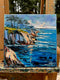 Original art for sale at UGallery.com | Beyond the Blue Sea by Lisa Elley | $575 | oil painting | 10' h x 10' w | thumbnail 3