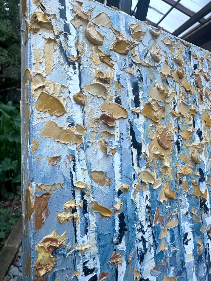 Birchlight by Lisa Elley |  Closeup View of Artwork 