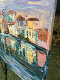 Original art for sale at UGallery.com | Colors of Italy by Lisa Elley | $700 | oil painting | 16' h x 20' w | thumbnail 2