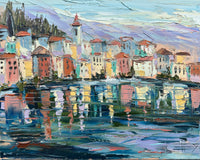 Original art for sale at UGallery.com | Colors of Italy by Lisa Elley | $700 | oil painting | 16' h x 20' w | thumbnail 1