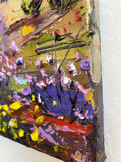 Desert Bloom by Lisa Elley |  Side View of Artwork 