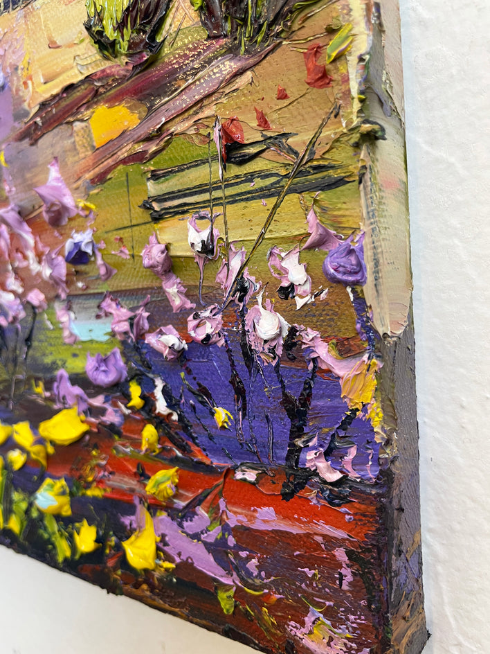 Desert Bloom by Lisa Elley |  Side View of Artwork 