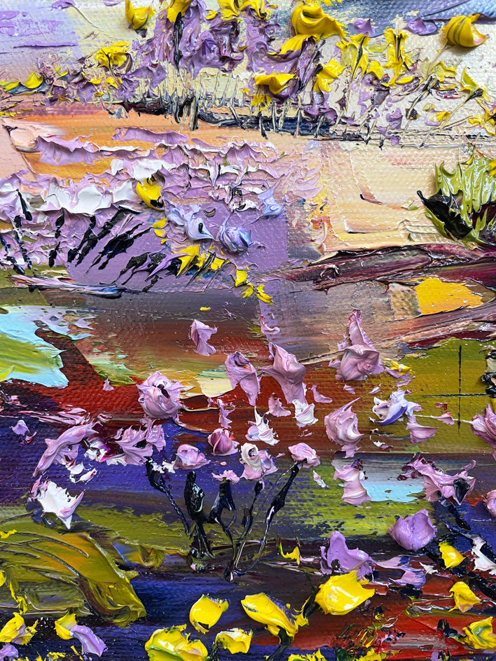 Desert Bloom by Lisa Elley |  Closeup View of Artwork 