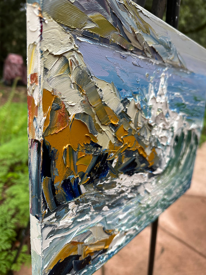 Echoes of the Tide by Lisa Elley |  Side View of Artwork 