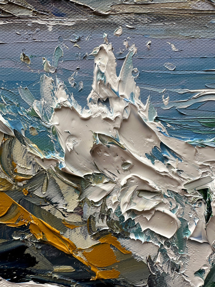 Echoes of the Tide by Lisa Elley |  Closeup View of Artwork 