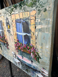 Original art for sale at UGallery.com | Garden of Italy by Lisa Elley | $275 | oil painting | 8' h x 10' w | thumbnail 2
