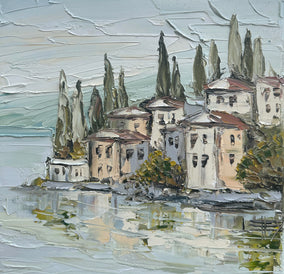 Original art for sale at UGallery.com | Italian Reflection by Lisa Elley | $575 | oil painting | 12' h x 12' w