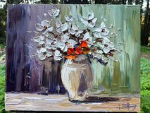Original art for sale at UGallery.com | Radiance in the Quiet by Lisa Elley | $800 | oil painting | 16' h x 20' w | thumbnail 3