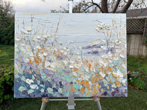 Original art for sale at UGallery.com | Seaside Meadow by Lisa Elley | $1,100 | oil painting | 18' h x 24' w | thumbnail 3