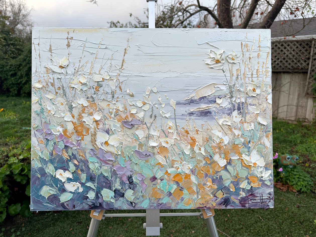 Seaside Meadow by Lisa Elley |  Context View of Artwork 