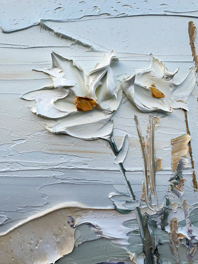 Seaside Meadow by Lisa Elley |   Closeup View of Artwork 