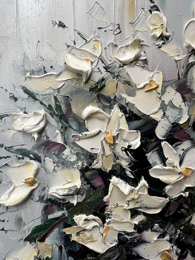 Softly Gathered by Lisa Elley |   Closeup View of Artwork 