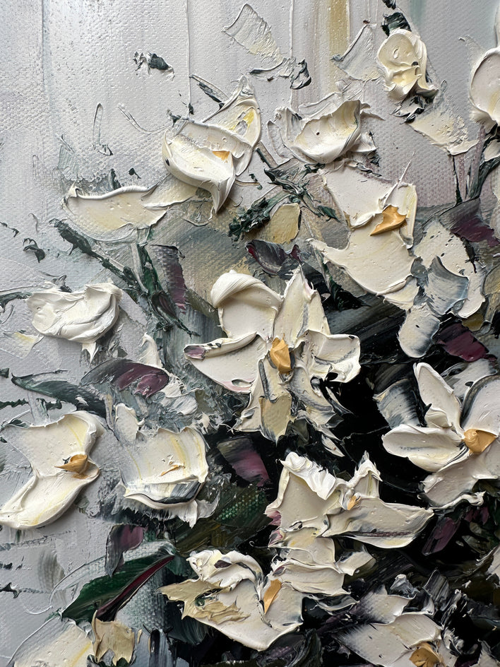 Softly Gathered by Lisa Elley |  Closeup View of Artwork 