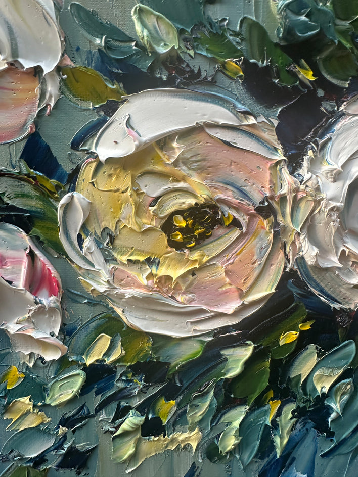 Stillness and Light by Lisa Elley |  Closeup View of Artwork 