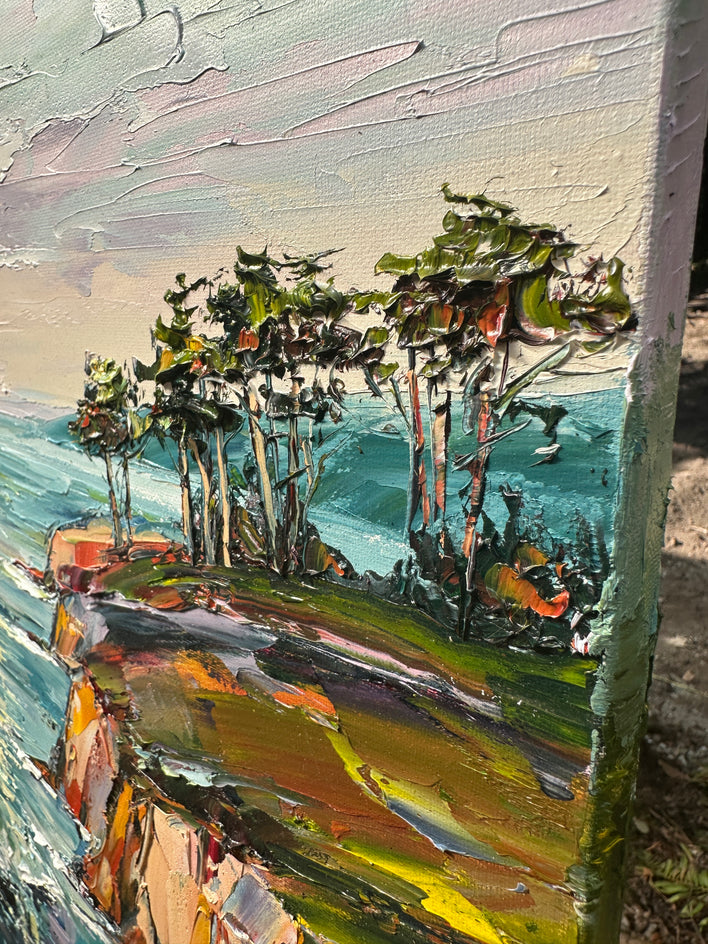 The Land Let Me In by Lisa Elley |  Side View of Artwork 