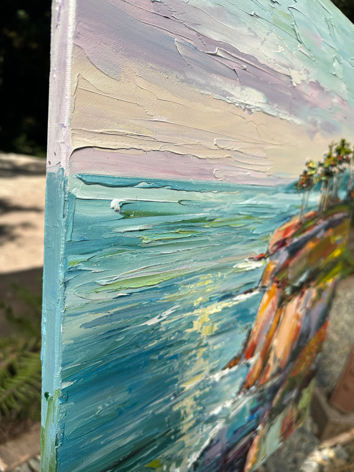 The Land Let Me In by Lisa Elley |  Closeup View of Artwork 