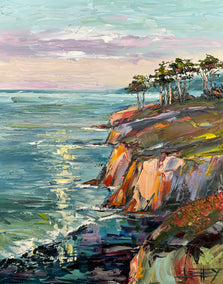 oil painting by Lisa Elley titled The Land Let Me In