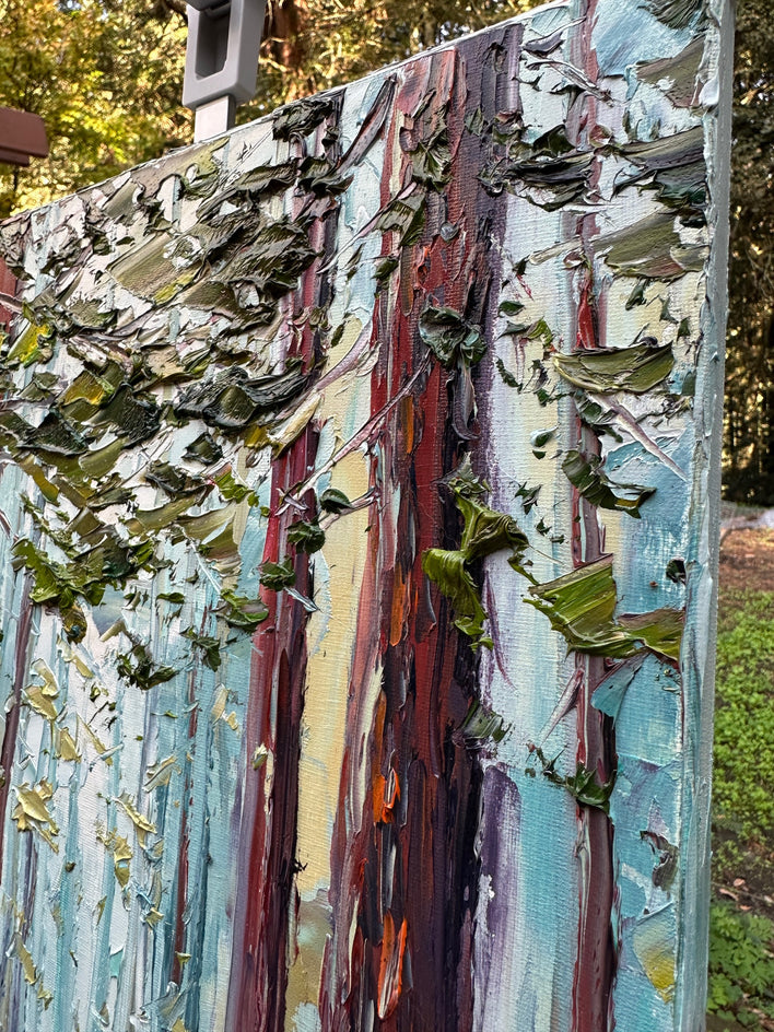 The Light Walked With Me by Lisa Elley |  Closeup View of Artwork 