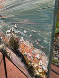 Original art for sale at UGallery.com | Where the Wildflowers Wait by Lisa Elley | $800 | oil painting | 14' h x 18' w | thumbnail 2