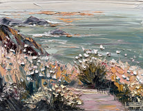 Original art for sale at UGallery.com | Where the Wildflowers Wait by Lisa Elley | $800 | oil painting | 14' h x 18' w | thumbnail 1