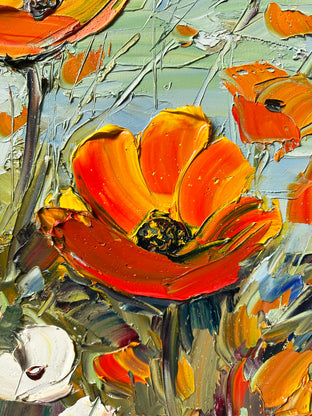 Wildflower Coast by Lisa Elley |   Closeup View of Artwork 
