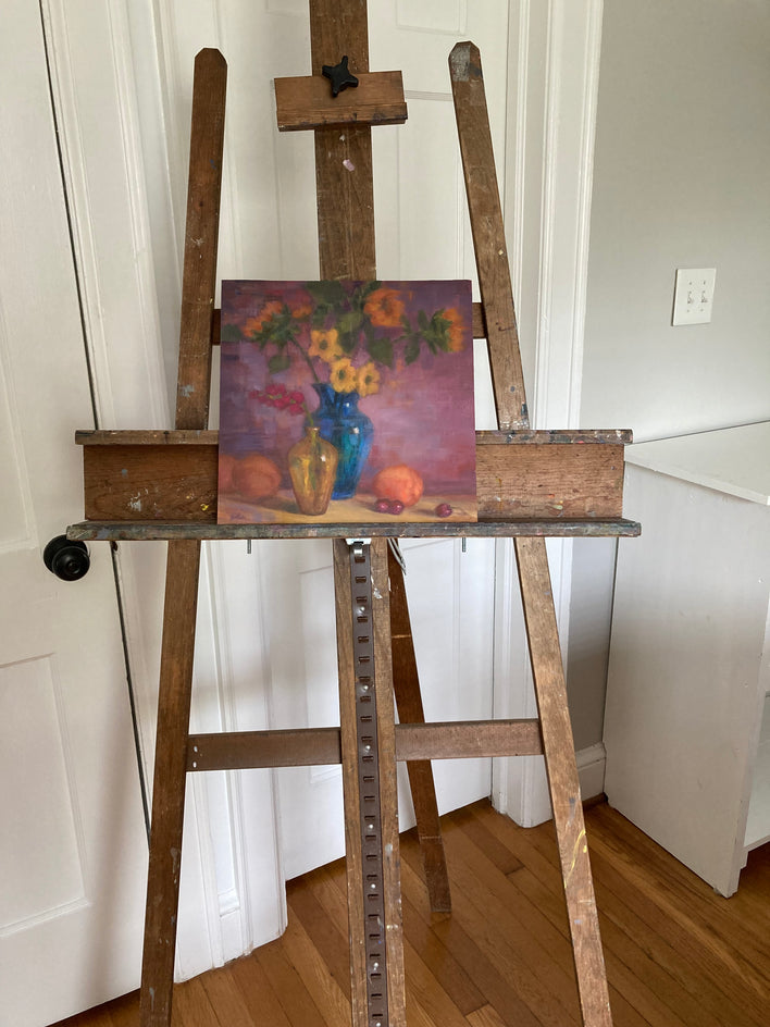 Just Peachy by Lisa Nielsen |  Context View of Artwork 