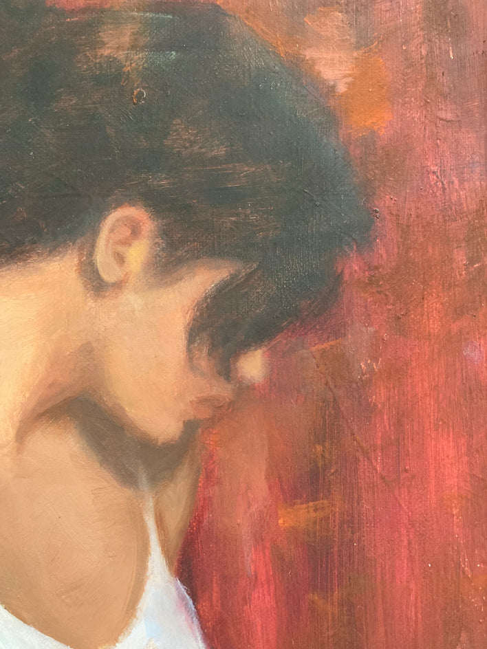 Messy Bun by Lisa Nielsen |  Closeup View of Artwork 