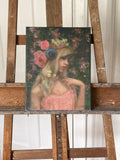 Original art for sale at UGallery.com | Pear Blossoms and Sweet Peas by Lisa Nielsen | $575 | oil painting | 14' h x 11' w | thumbnail 3