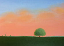 Original art for sale at UGallery.com | Sunset over the Old Farmstead by Sharon France | $1,000 | acrylic painting | 12' h x 24' w | thumbnail 2